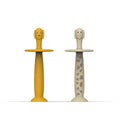 Matchstick Monkey Toothbrush With Stopper - Lion & Giraffe