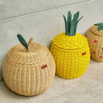 MOMIJI Pineapple Storage Basket Medium - Yellow