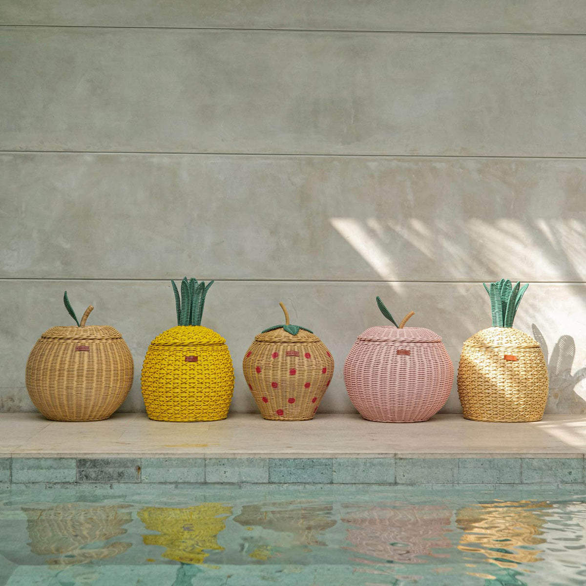 MOMIJI Apple Storage Basket Medium - Pink