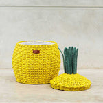 MOMIJI Pineapple Storage Basket Medium - Yellow