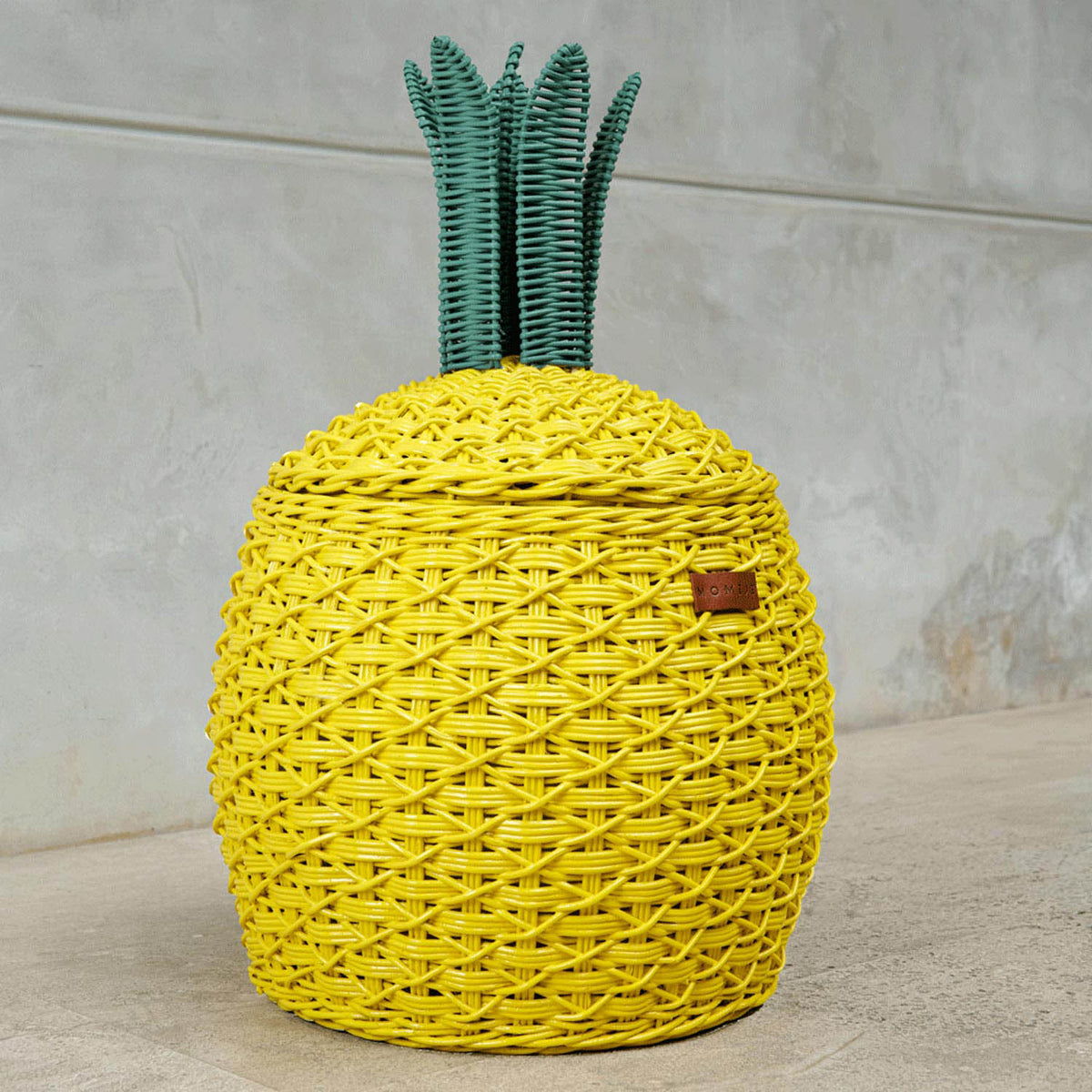 MOMIJI Pineapple Storage Basket Medium - Yellow