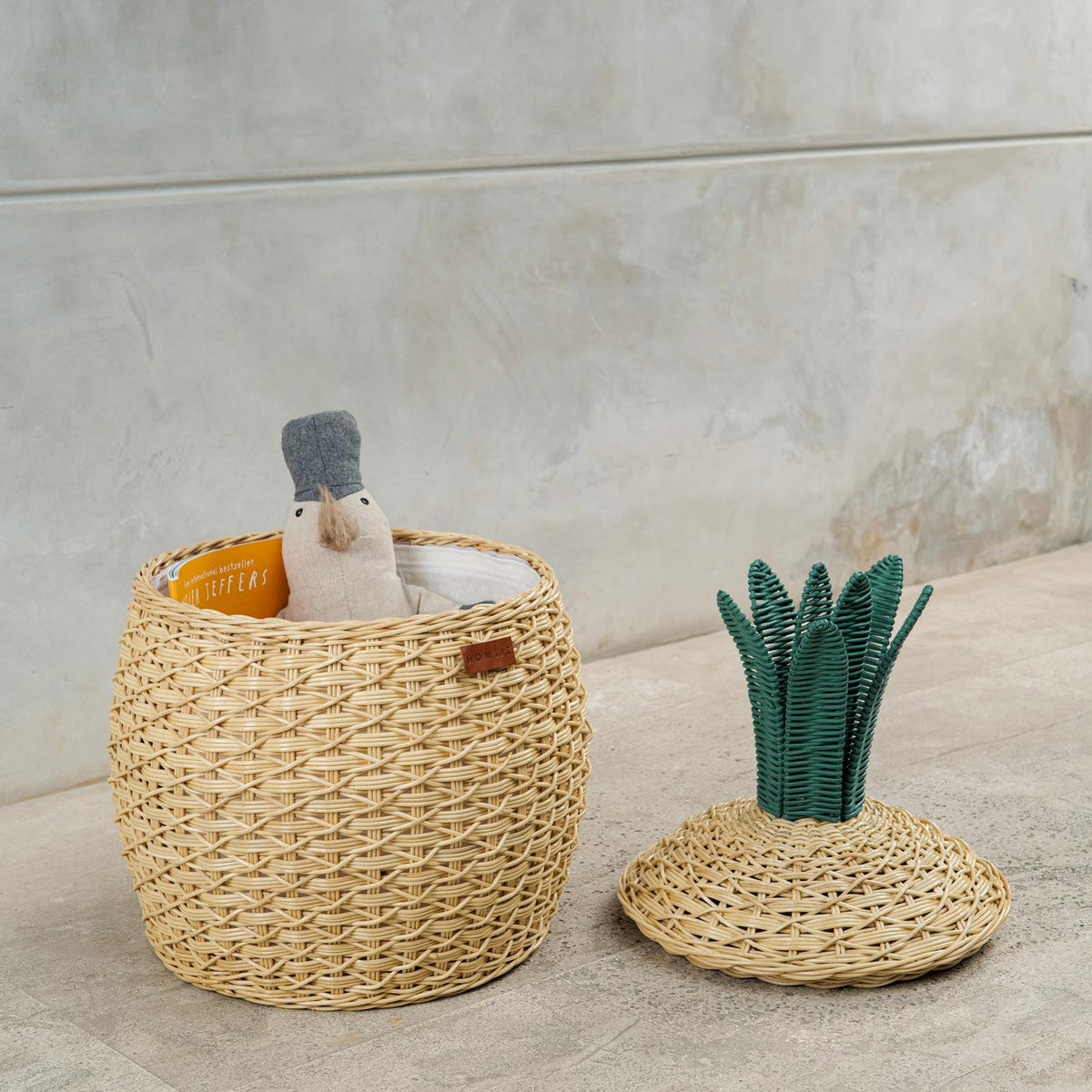 MOMIJI Pineapple Storage Basket Medium - Natural