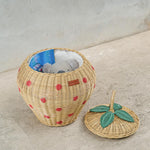 MOMIJI Strawberry Wicker Basket