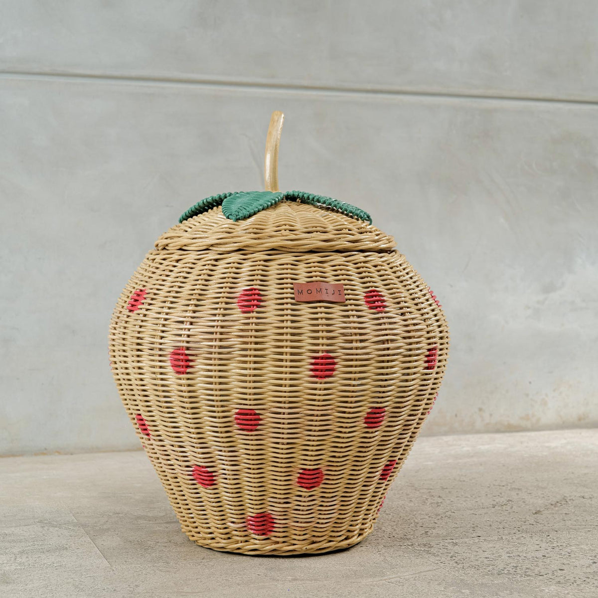 MOMIJI Strawberry Wicker Basket
