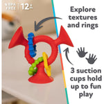 Nuby Silly Suction Three Prong Rings - Red