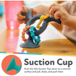 Nuby Silly Suction Three Prong Rings - Red
