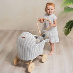 MOMIJI Colette Rattan Stroller - White