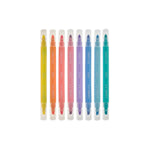 Ooly Pastel Liners Double-Ended Pastel Markers - Set of 8