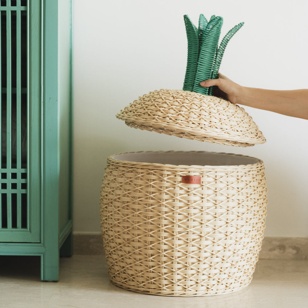 MOMIJI Pineapple Storage Basket Large - Natural
