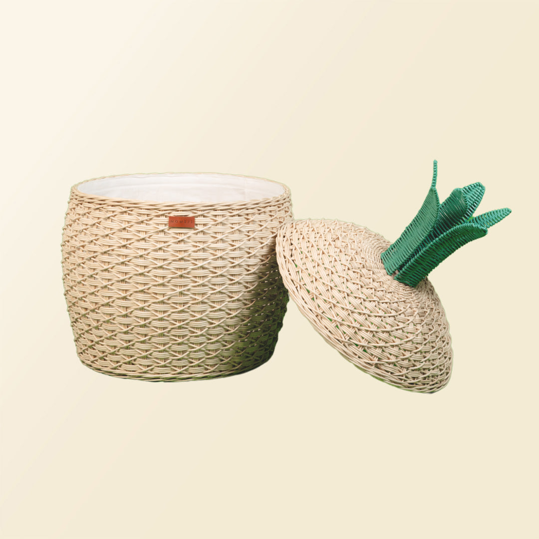 MOMIJI Pineapple Storage Basket Large - Natural