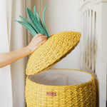 MOMIJI Pineapple Storage Basket Large - Yellow