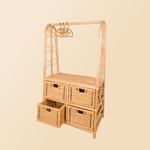 MOMIJI Belle Clothes Rack with 4 Drawers