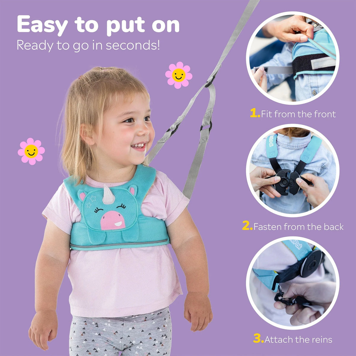 Trunki ToddlePak Toddler Reins - Una the Unicorn