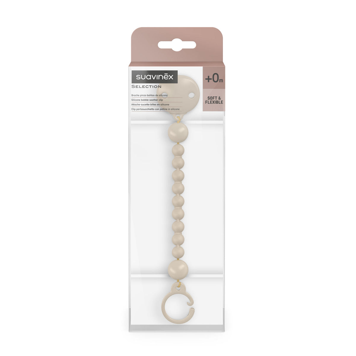 Suavinex Colour Essence Silicone Bobble Soother Clip