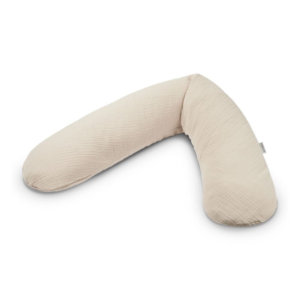 Theraline The Original Maternity & Nursing Pillow Cover - Sand Beige Muslin