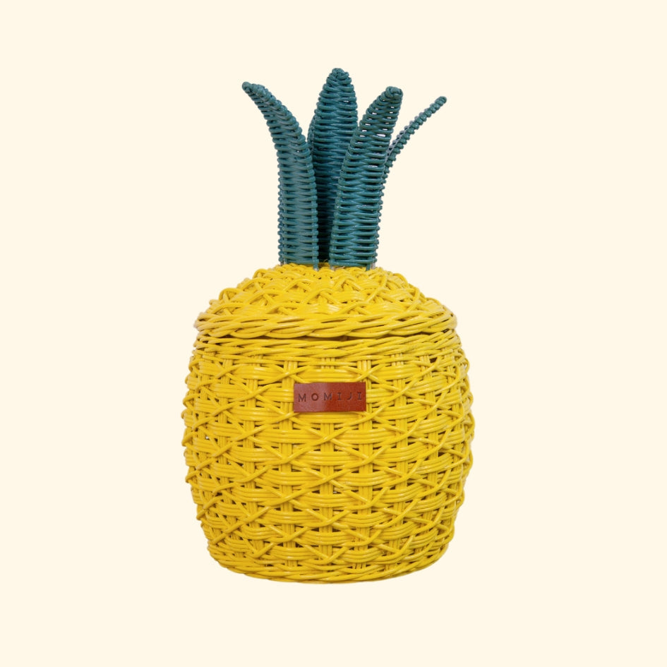 MOMIJI Pineapple Storage Basket Small - Yellow