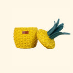 MOMIJI Pineapple Storage Basket Small - Yellow