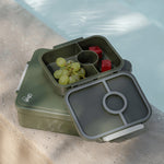 Citron Absolut Tritan Snackbox with 3 Compartments - Olive Green