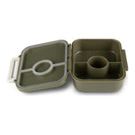 Citron Absolut Tritan Snackbox with 3 Compartments - Olive Green