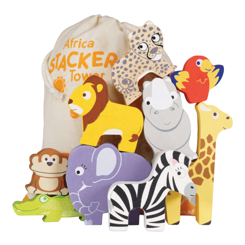 Le Toy Van Africa Stacker & Bag