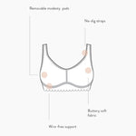 Belly Bandit Anti Bra (V-Neck) with Removable Pads - Black