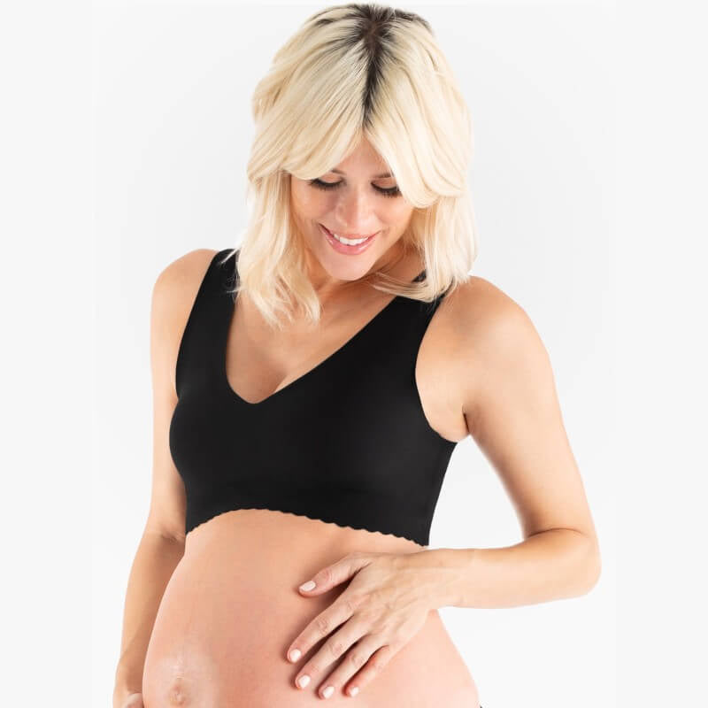 Belly Bandit Anti Bra (V-Neck) with Removable Pads - Black