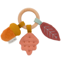 Moulin Roty Après la Pluie Wooden Oak Tree Ring Rattle 19cm