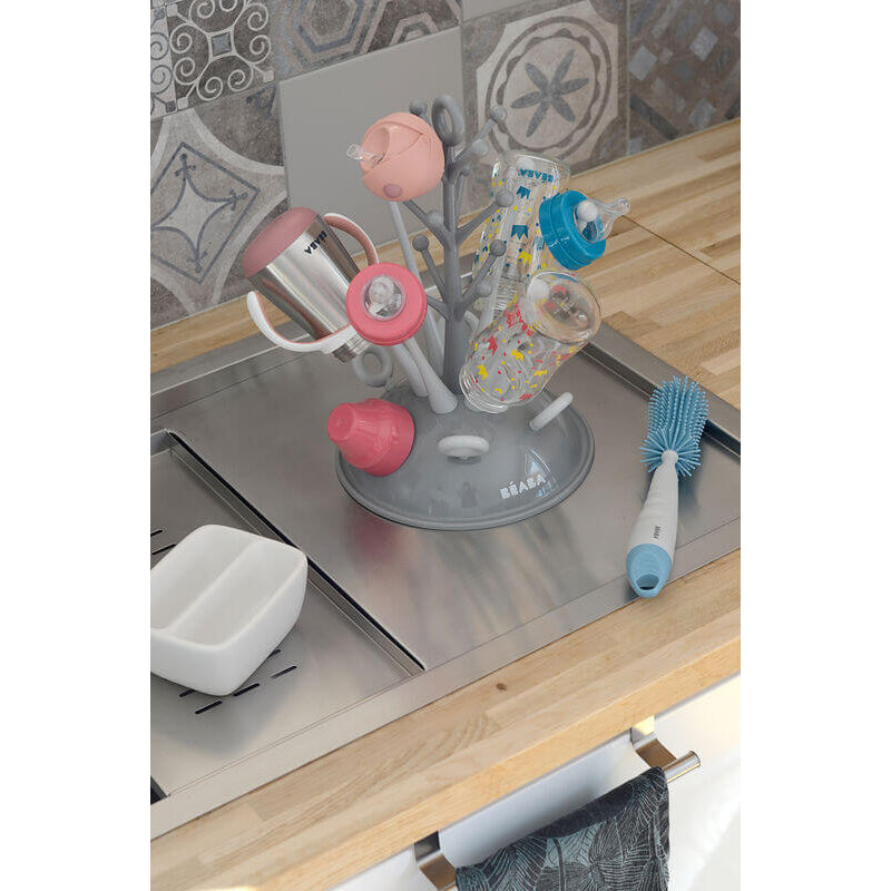 Beaba Baby Bottle Countertop Tree Drying Rack