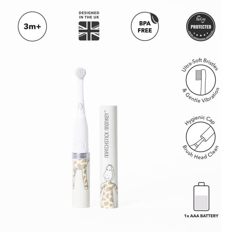 Matchstick Monkey Baby Sonic Toothbrush - Gigi Giraffe