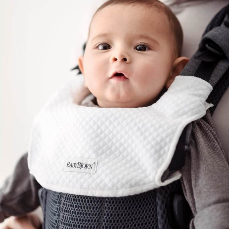 BabyBjorn Bib for Baby Carrier Harmony - White
