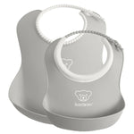 BabyBjorn Feeding Bib Set 2-Pack (1 Baby Bib and 1 Small Baby Bib)
