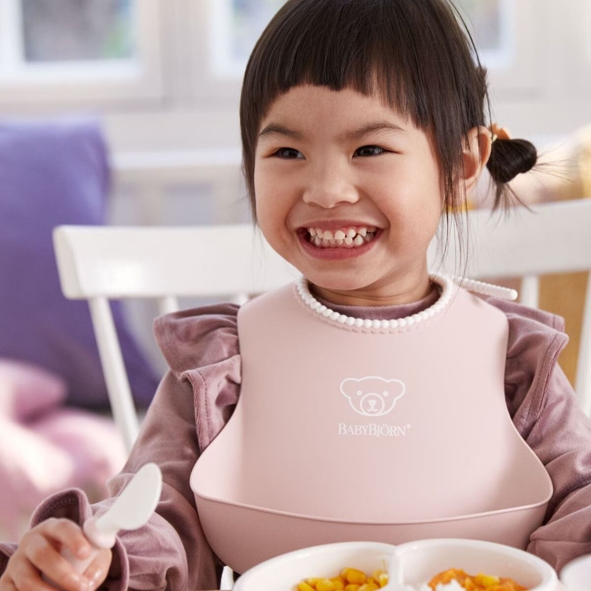 BabyBjorn Feeding Bib Set 2-Pack (1 Baby Bib and 1 Small Baby Bib)