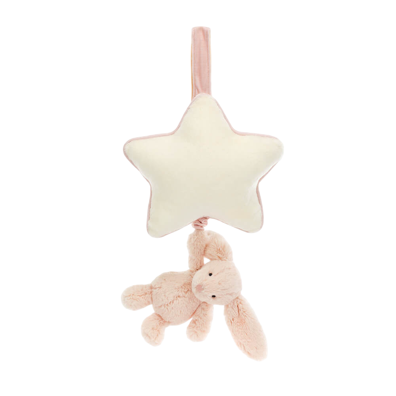 Jellycat Bashful Bunny Blush Woven Musical Toy 30cm