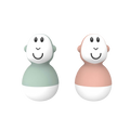 Matchstick Monkey Bathtime Wobblers - Mint Green & Dusty Pink