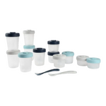 Beaba Expert Pack Meal & Food Storage Set - 12 Clip Portions + 2 Silicone Spoons