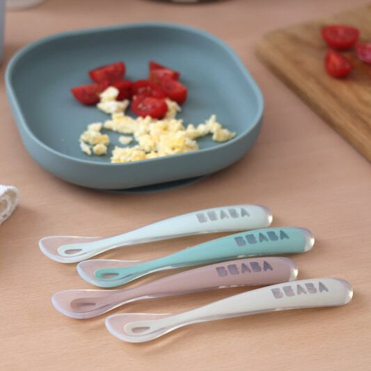 Beaba 1st Stage Silicone Spoons 4 Pack
