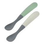 Beaba 1st Stage Silicone Spoons 2 Pack with Case