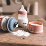 Beaba Formula & Snacks Container - Mineral Grey/Pink