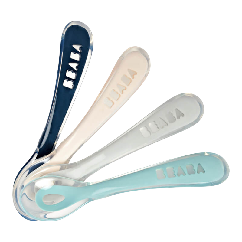 Beaba  2nd Stage Silicone Weaning Spoons - 4 Pack