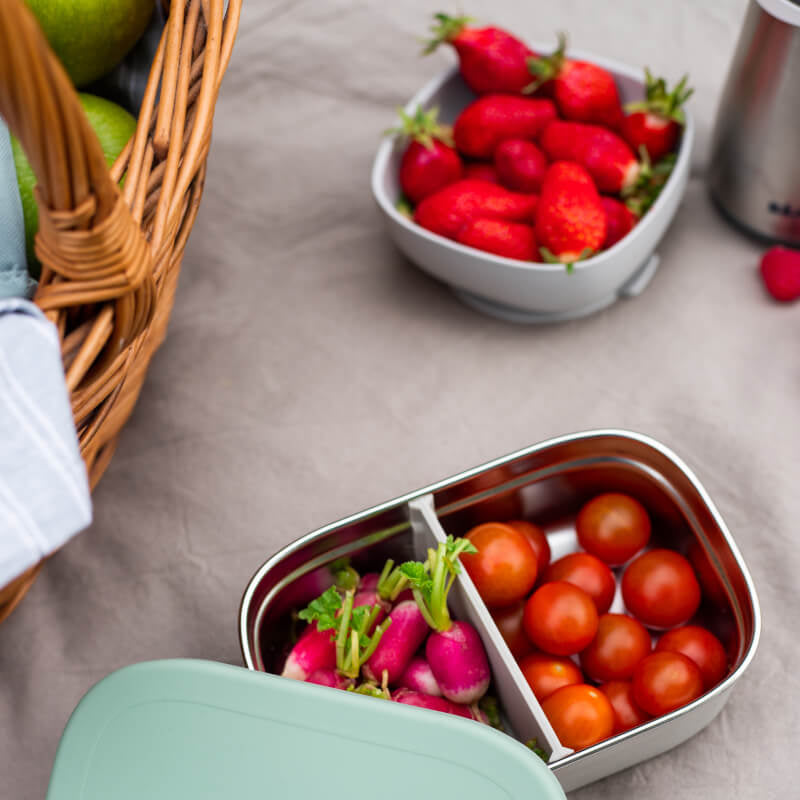 Beaba Stainless Steel Lunch Box - Sage Green