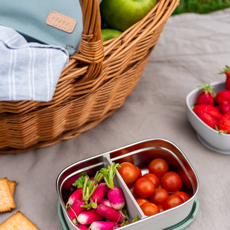 Beaba Stainless Steel Lunch Box - Sage Green