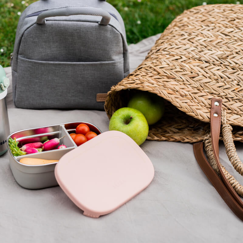 Beaba Stainless Steel Lunch Box - Vintage Pink