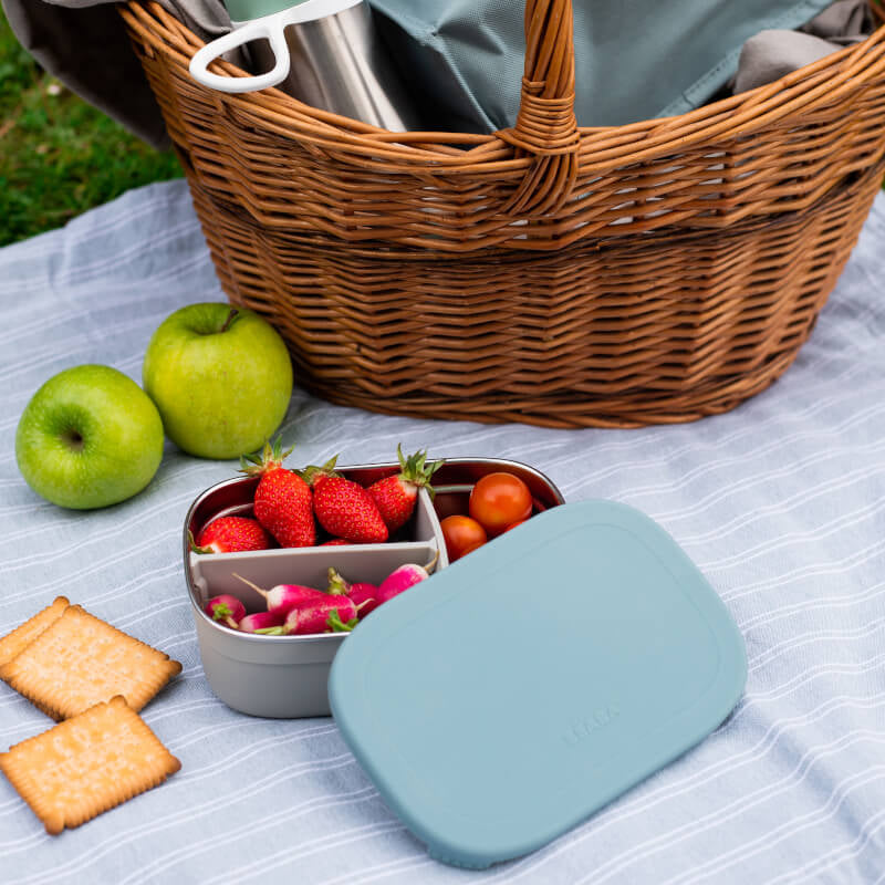 Beaba Stainless Steel Lunch Box - Windy Blue