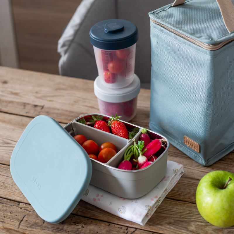 Beaba Stainless Steel Lunch Box - Windy Blue