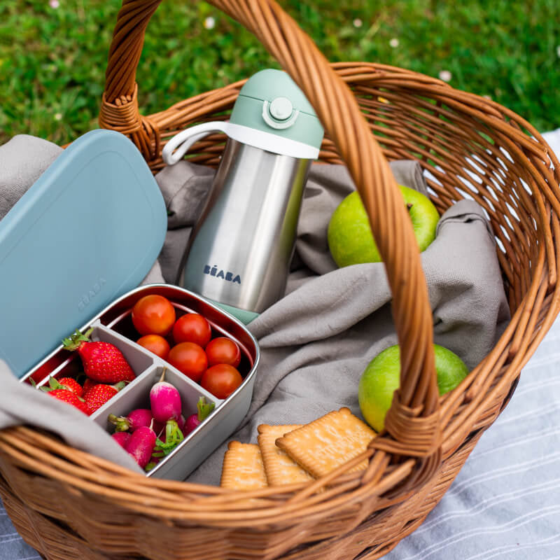 Beaba Stainless Steel Lunch Box - Windy Blue