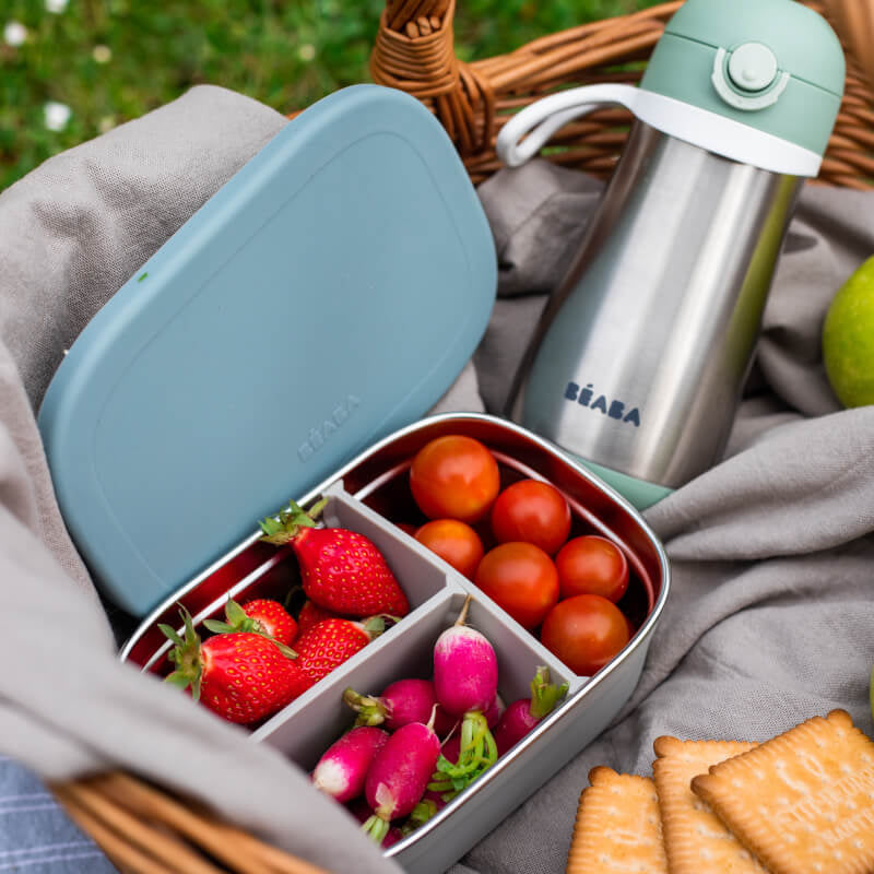 Beaba Stainless Steel Lunch Box - Windy Blue