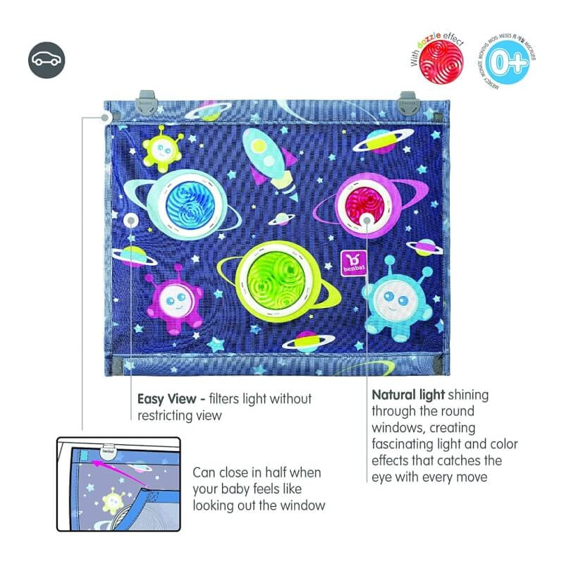 BenBat Bubble Dreams Sunshade - Square Shape with Hanger