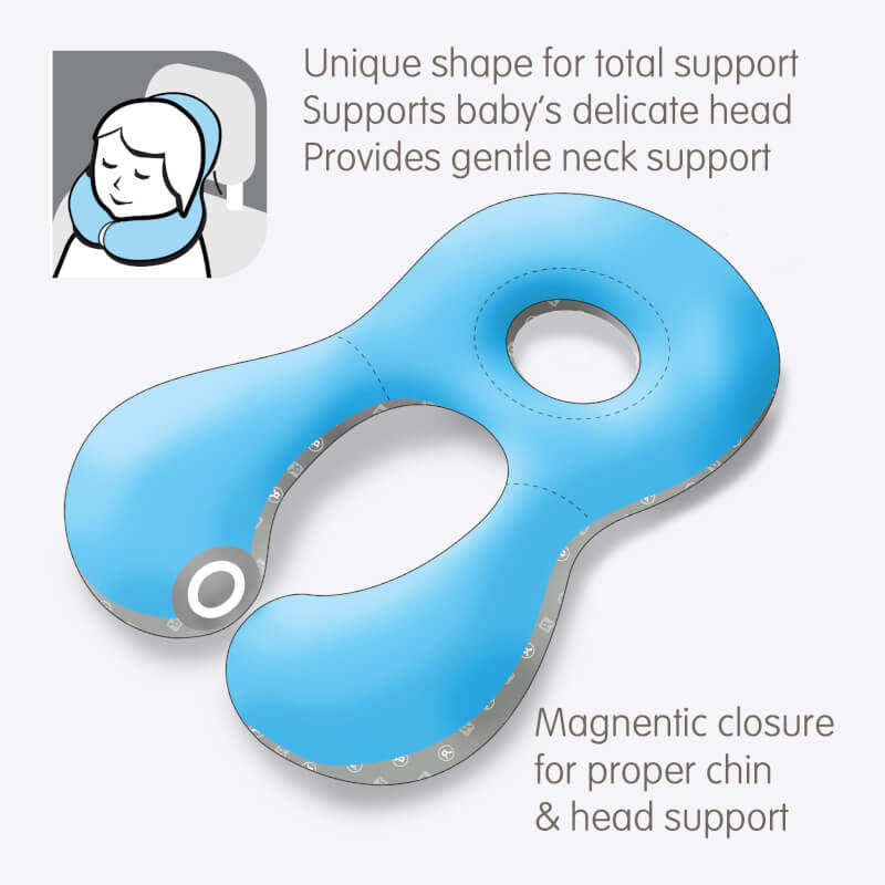 BenBat Travel Friends Headrest - 1-4 yrs - Mouse (Blue)