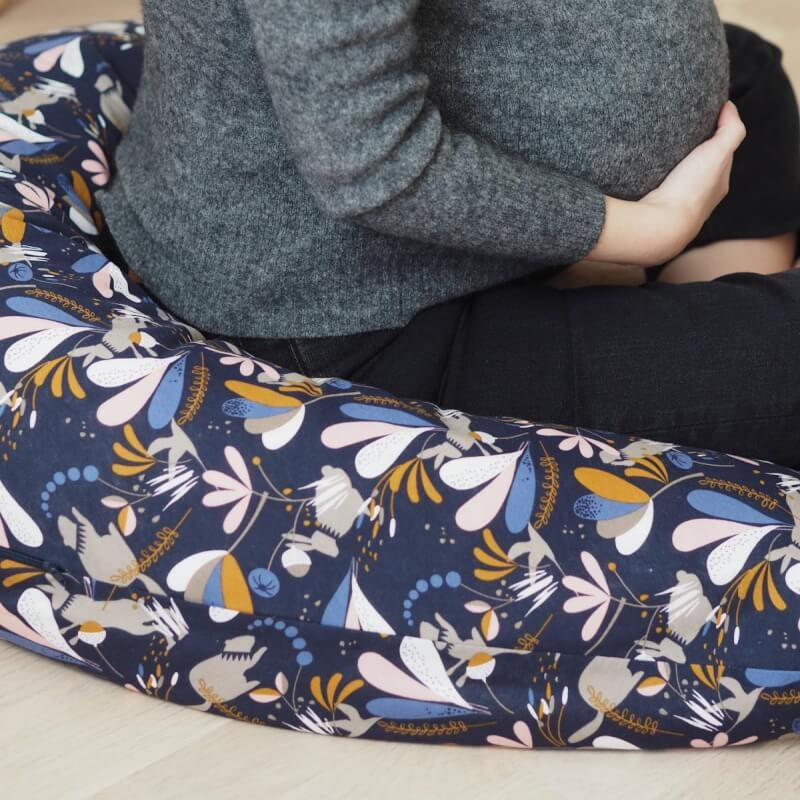 Red Castle | Cocoonababy Big Flopsy Maternity and Nursing Pillow - Jersey Lorena