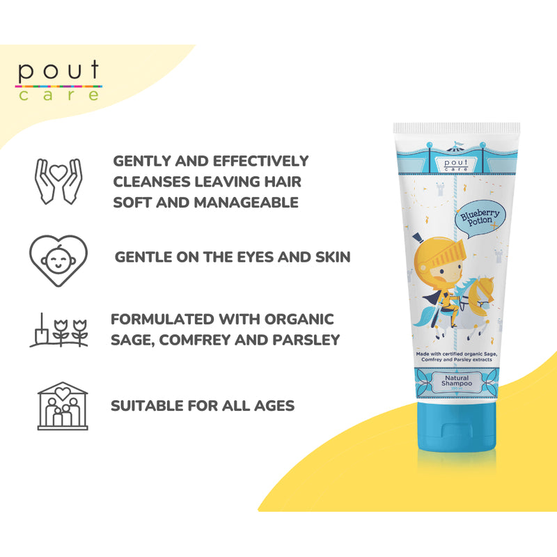 pout Care Blueberry Potion Natural Shampoo - 250ml (Exp: 07/27)